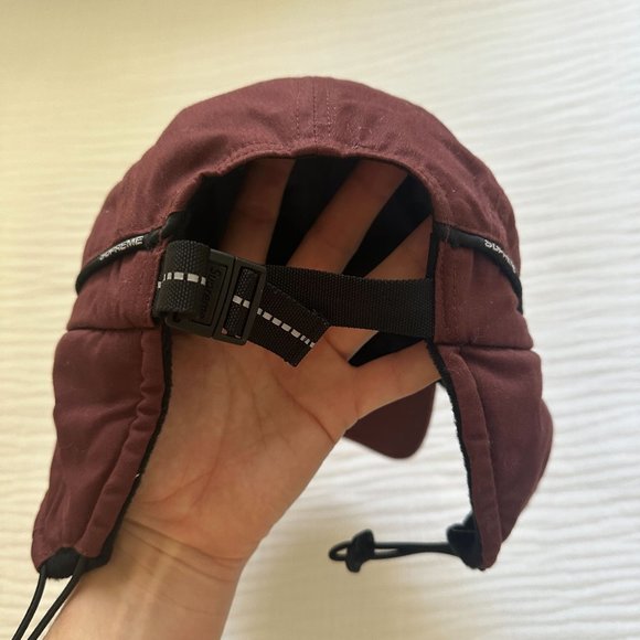 Supreme Packable Earflap Camp Cap - Burgundy - Picture 7 of 7